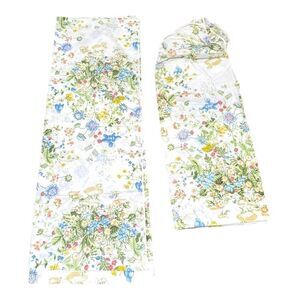 Vintage Set Pequot White Blue Flowers Twin Flat Sheet 39x76 Standard Pillowcase